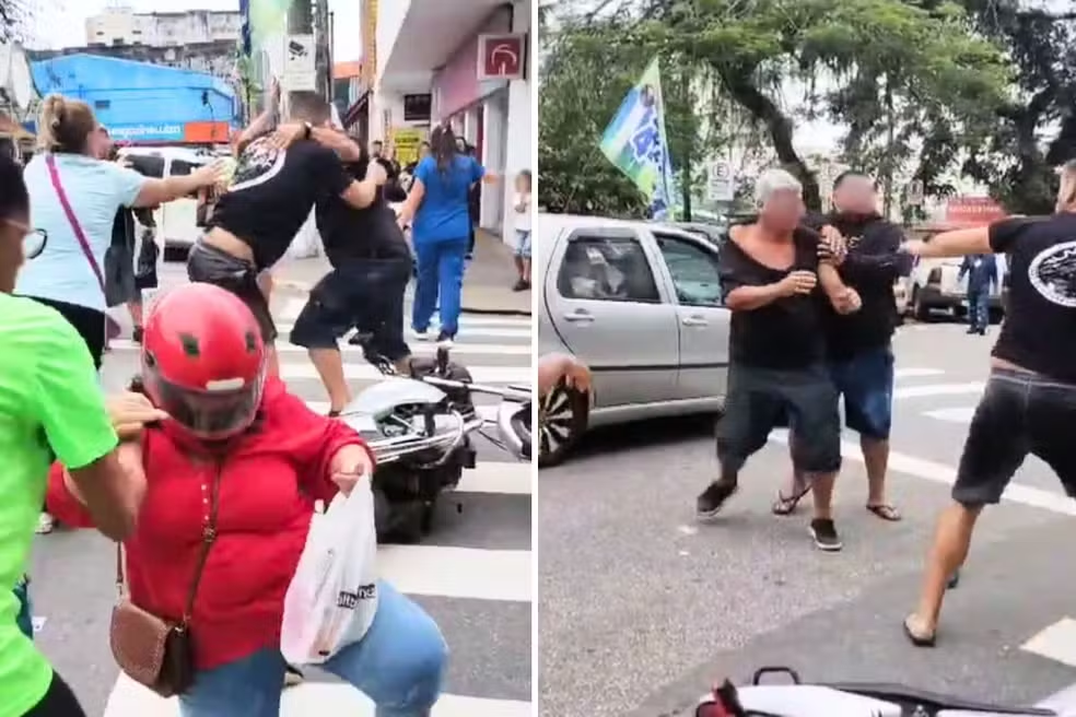 Confusão na saída da agência bancária em Igarapé